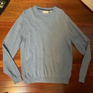 Blue Cotton Cashmere Sweater